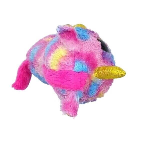2/$15 Ty Beanie Boos Rainbow Unicorn Plush 7" Cat Gold Metallic Fantasia 2015 - Picture 6 of 11